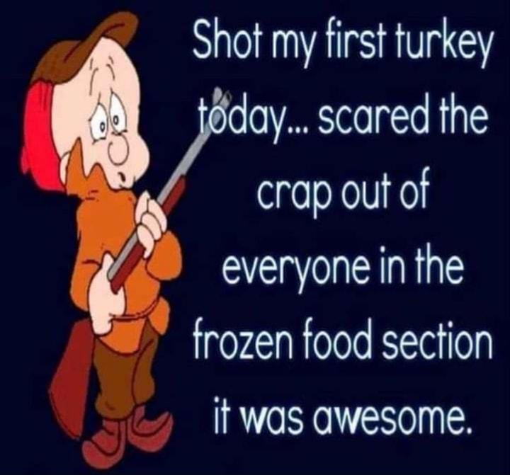 Shot my first turkey gday scared the crap out of everyone inthe frozen food section it was awesome