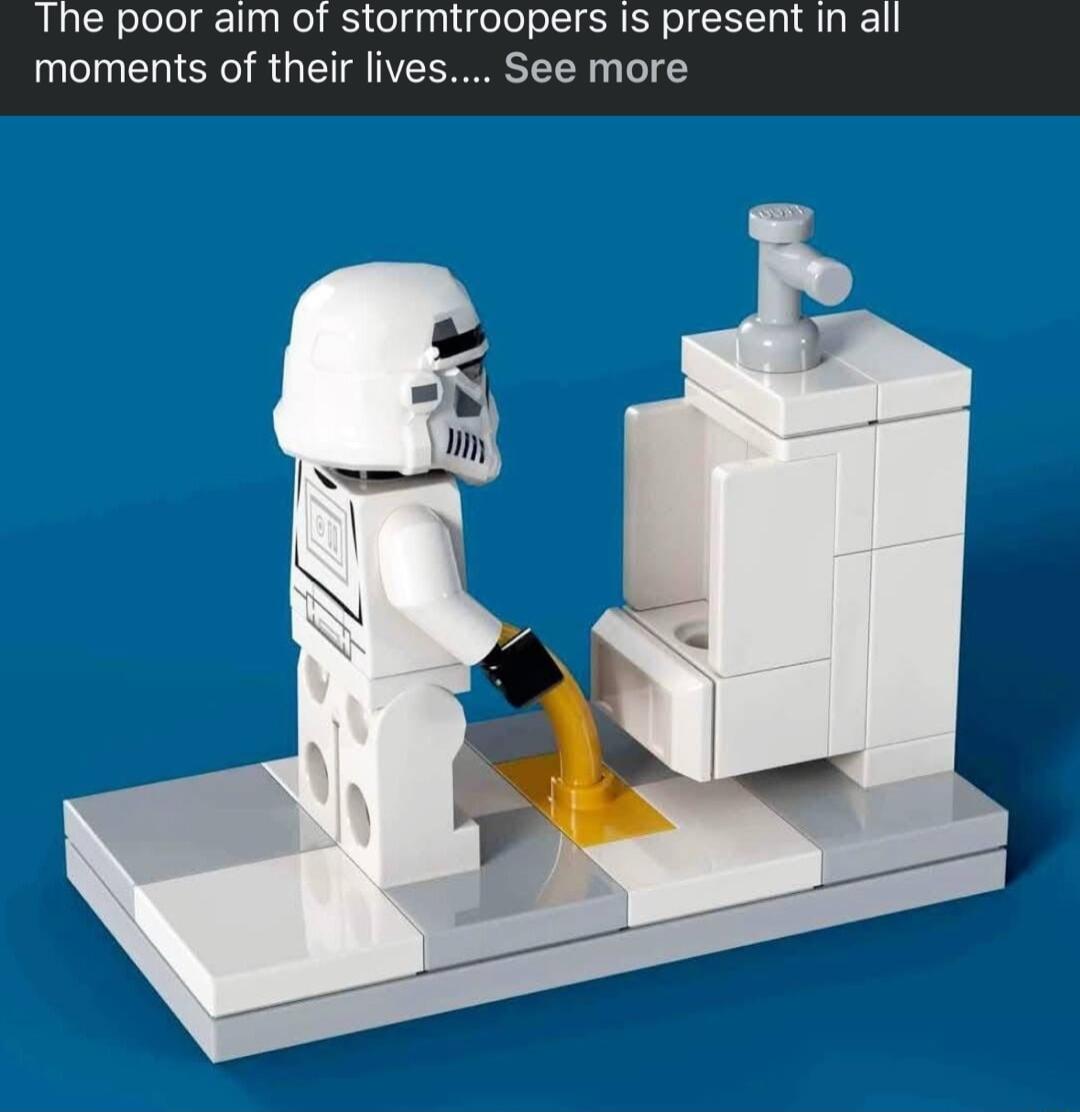 The poor aim of stormtroopers is present in a moments of their lives See more