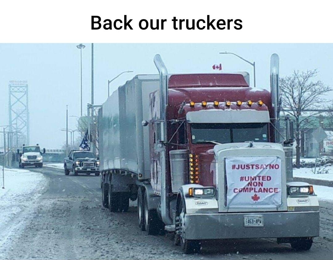 Back our truckers i A ausTsnyNo