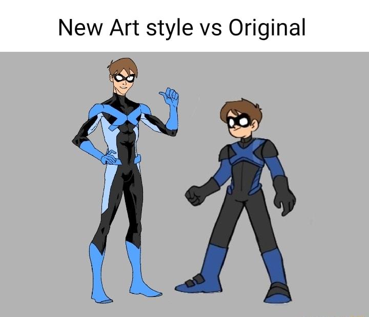 New Art style vs Original