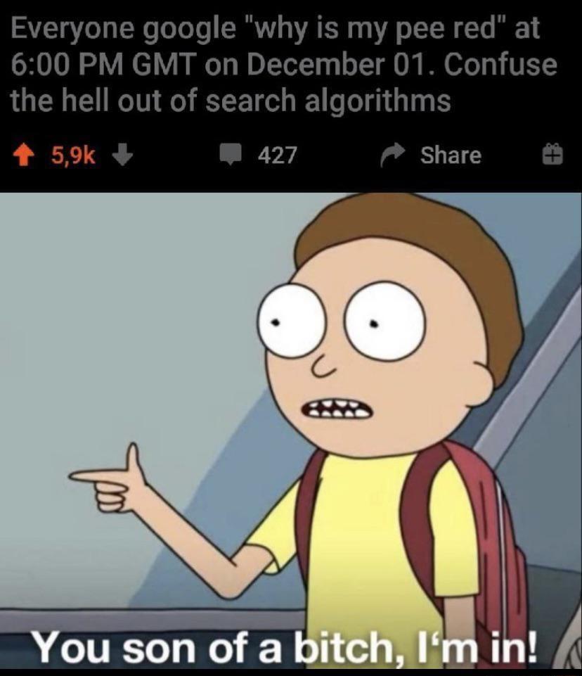 SATZTgVeTo TN oToTo RN WATERE 00 VA o TT0 T B 1 600 PM GMT on December 01 Confuse the hell out of search algorithms 4 59 Wy Share