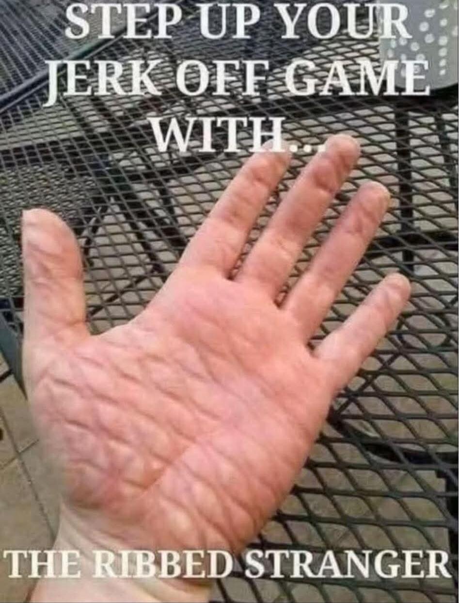 STEP UP YOUR JERK OFF GAME WITH THE RIBBED STRANGER