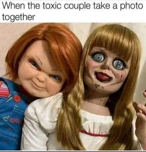 When the toxic couple take a photo together
