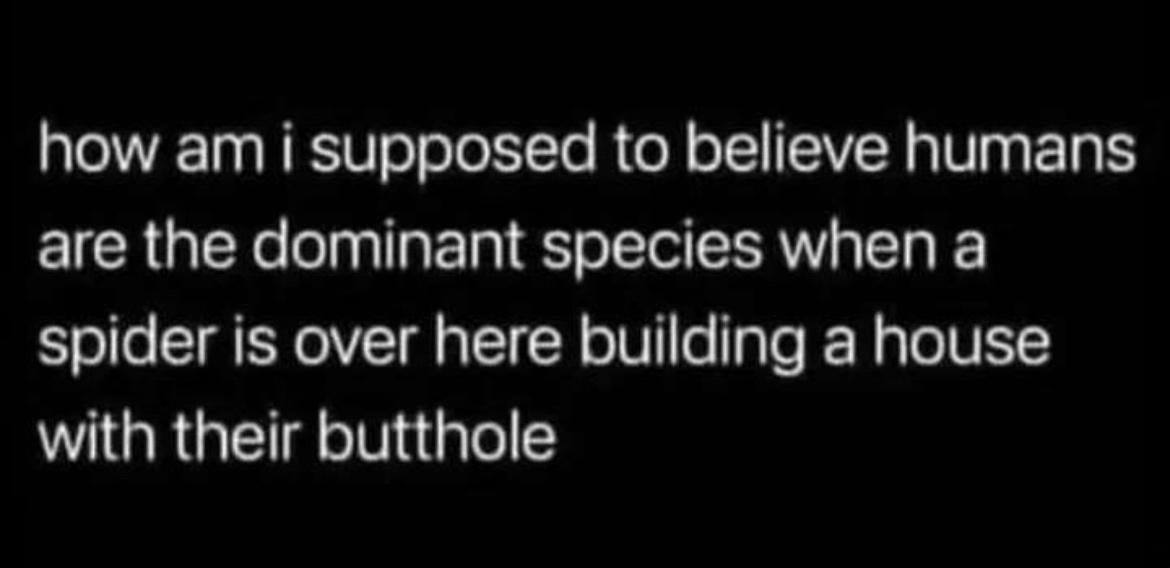 how am i supposed to believe humans are the dominant species when a Yolle ST VTl aTIH o W e ale W ale IV II with their butthole