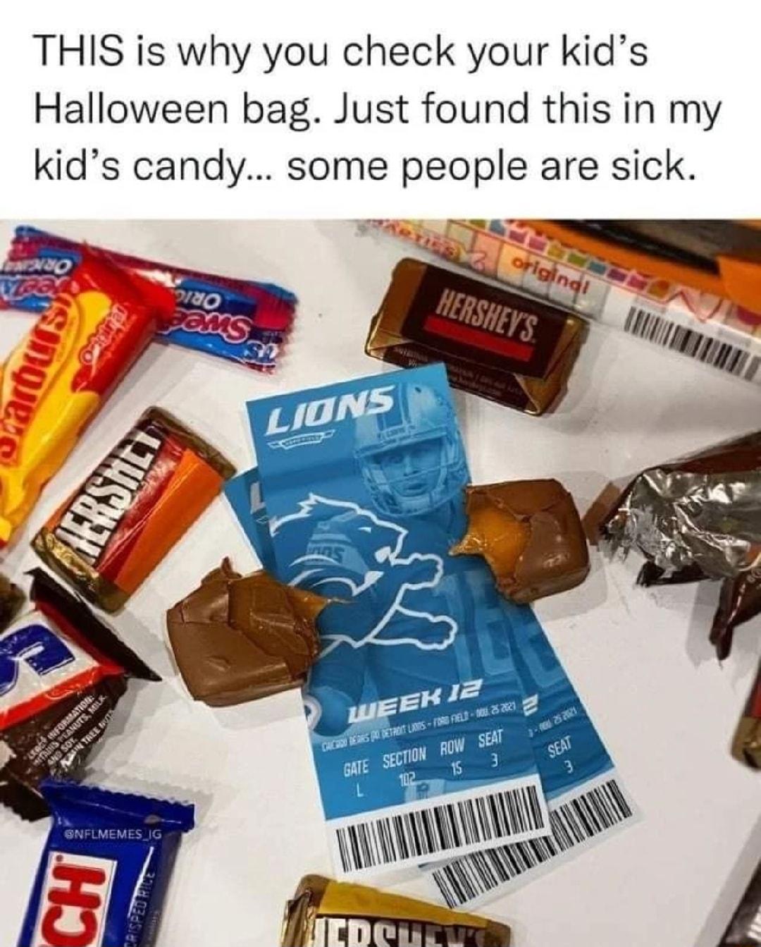 THIS is why you check your kids Halloween bag Just found this in my kids candy some people are sick