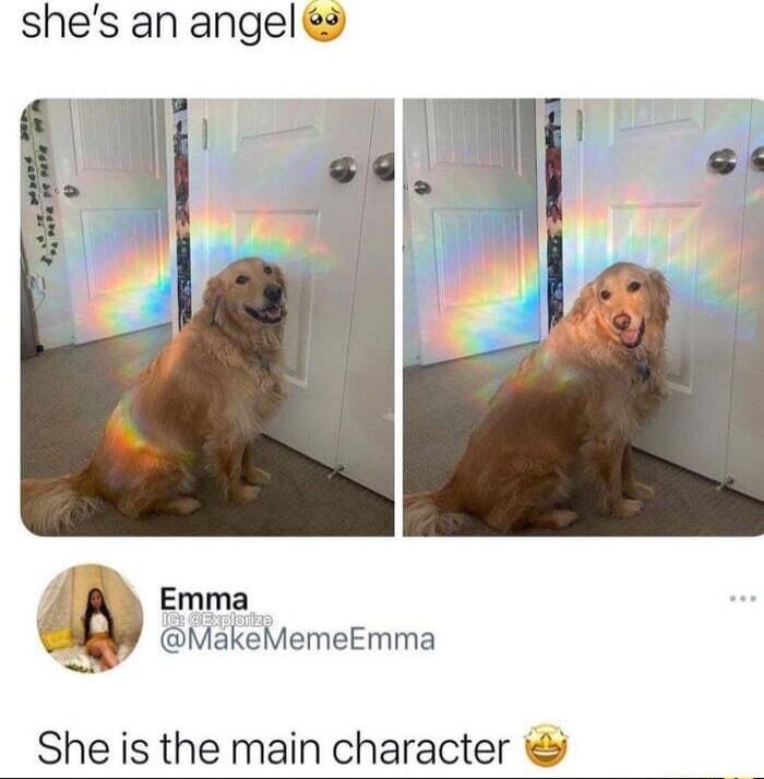 shes an angel Emma MakeMemeEmma She is the main character
