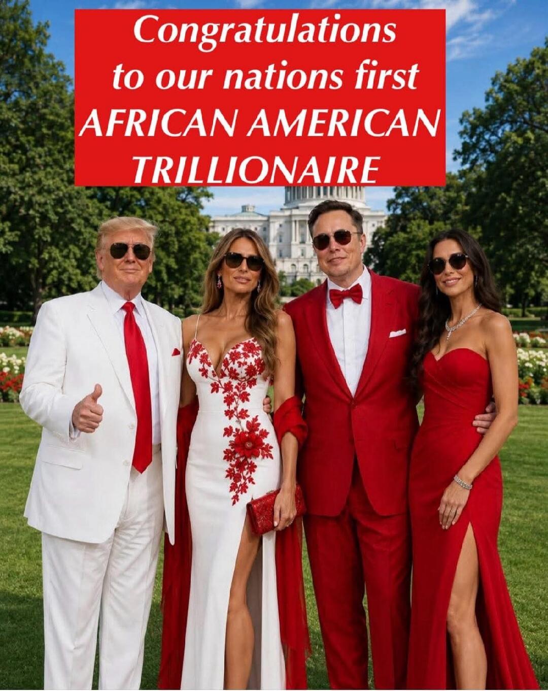 Congratulations to our nations first AFRICAN AMERICAN TRILLIONAIRE