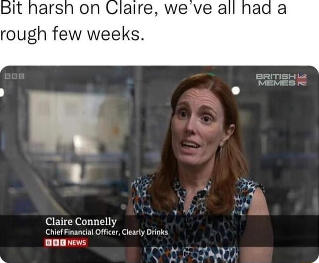 Claire Connelly Chief Financial Offcer Clearly rinks onENews