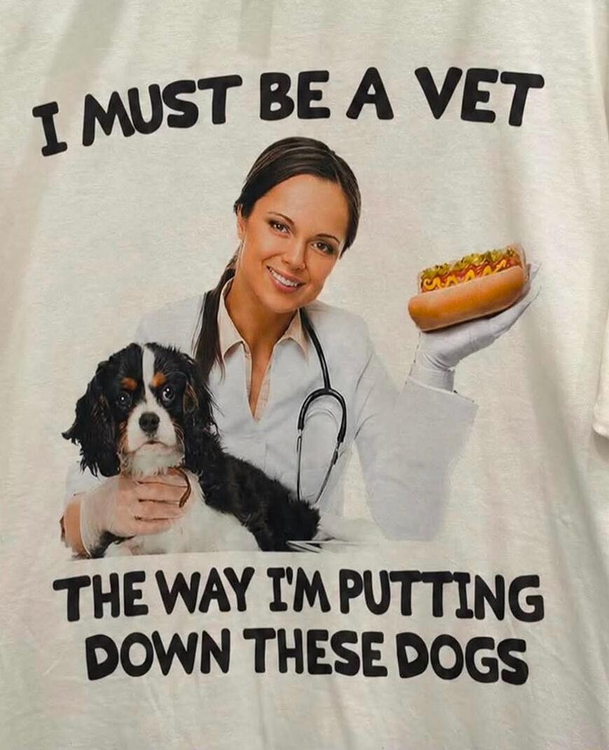 I MUST BE A VET THE WAY I'M PUTTING DOWN THESE DOGS