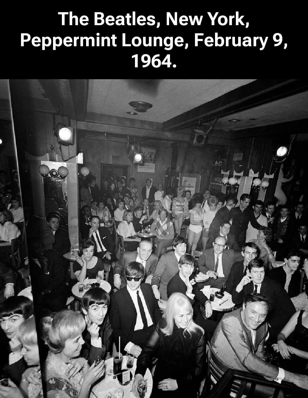 The Beatles, New York, Peppermint Lounge, February 9, 1964.