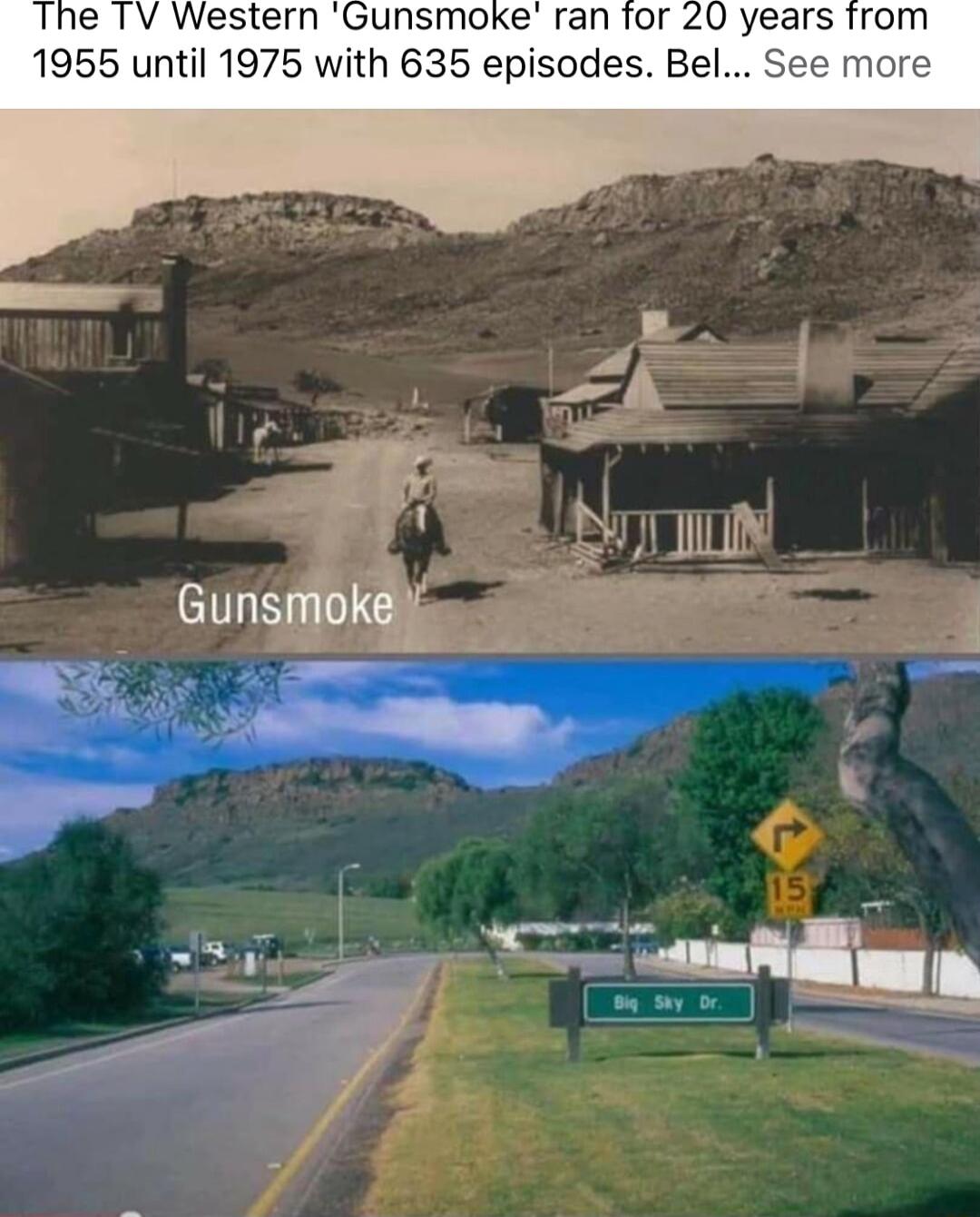 1955 until 1975 with 635 episodes Bel 5 7 Gunsmoke