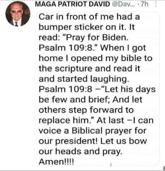 Car in front of me had a bumper sticker on it. It read: 