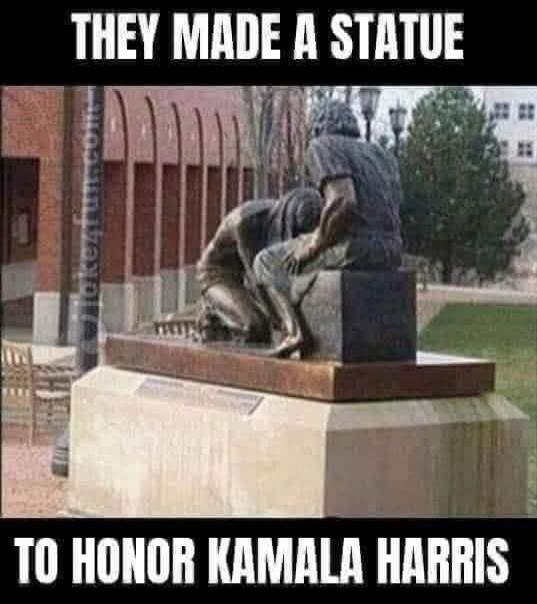 THEY MADE A STATUE TO HONOR KAMALA HARRIS
