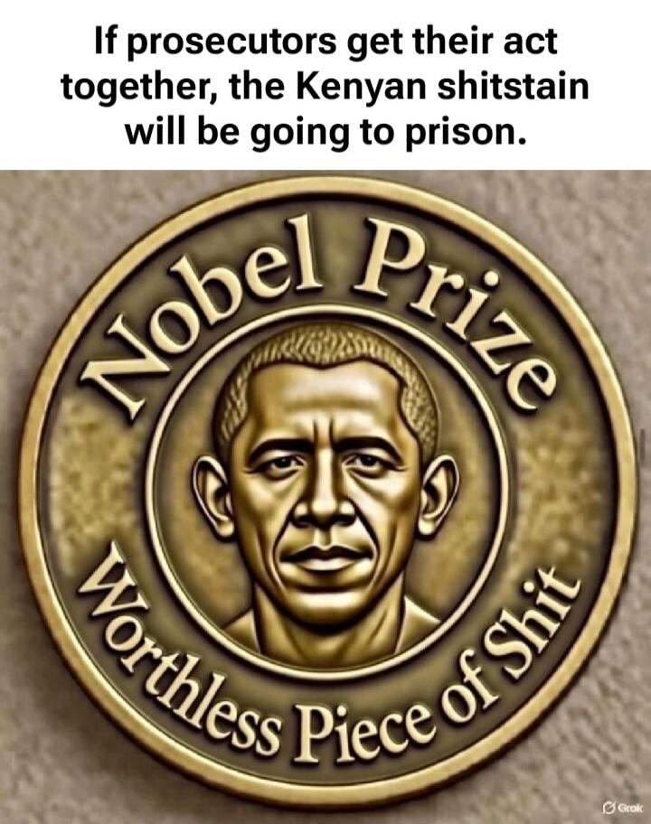If prosecutors get their act together, the Kenyan shitstain will be going to prison.