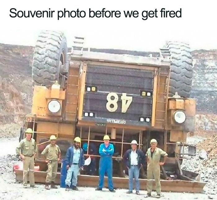 Souvenir photo before we get fired