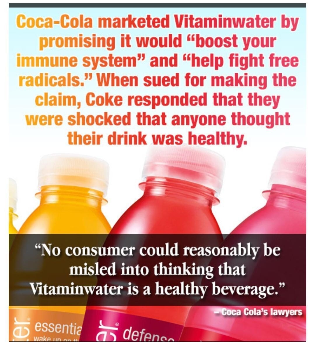 1 Entry by AM Smiley No consumer could reasonably be misled into thinking that Vitaminwater is a healthy beverage CRACKED Ho rjonescomAom philpot201301coca cola vitamin water obesity