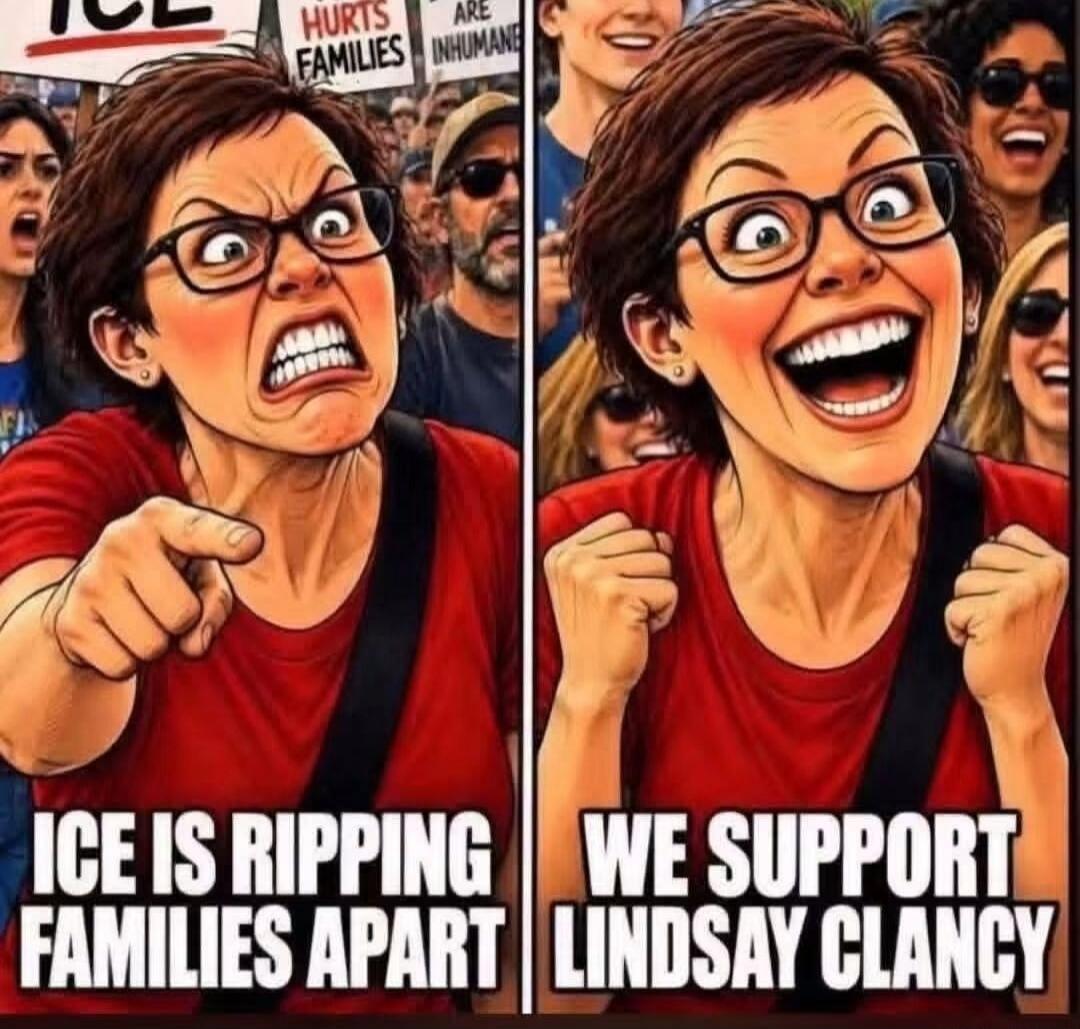 ICE IS RIPPING FAMILIES APART WE SUPPORT LINDSAY CLANCY HURTS FAMILIES ARE INHUMANE