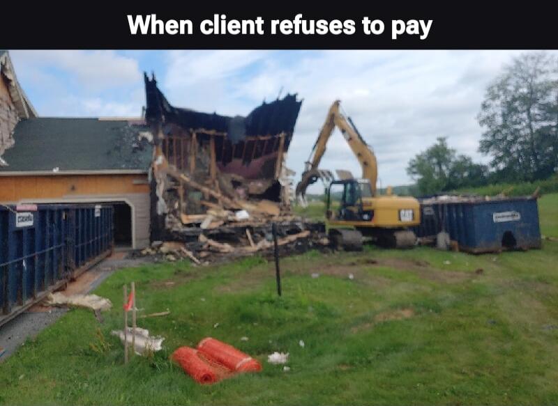 When client refuses to pay