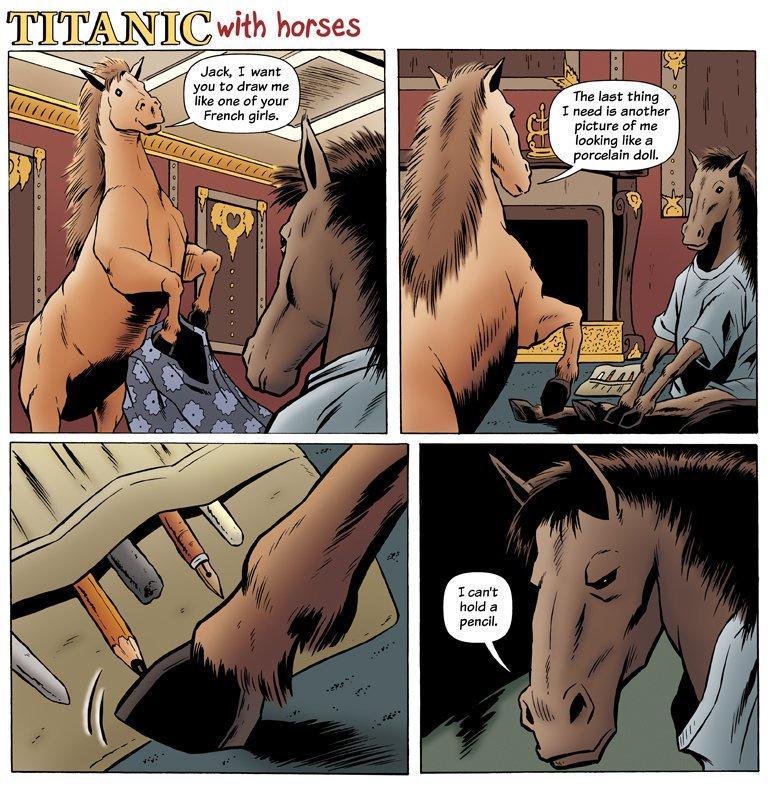 TTITANTIC with horses