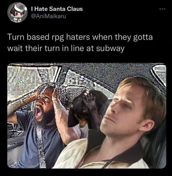 Hate Santa Claus AniMaikaru RV N LRt oA EY IRV T R A el wait their turn in line at subway