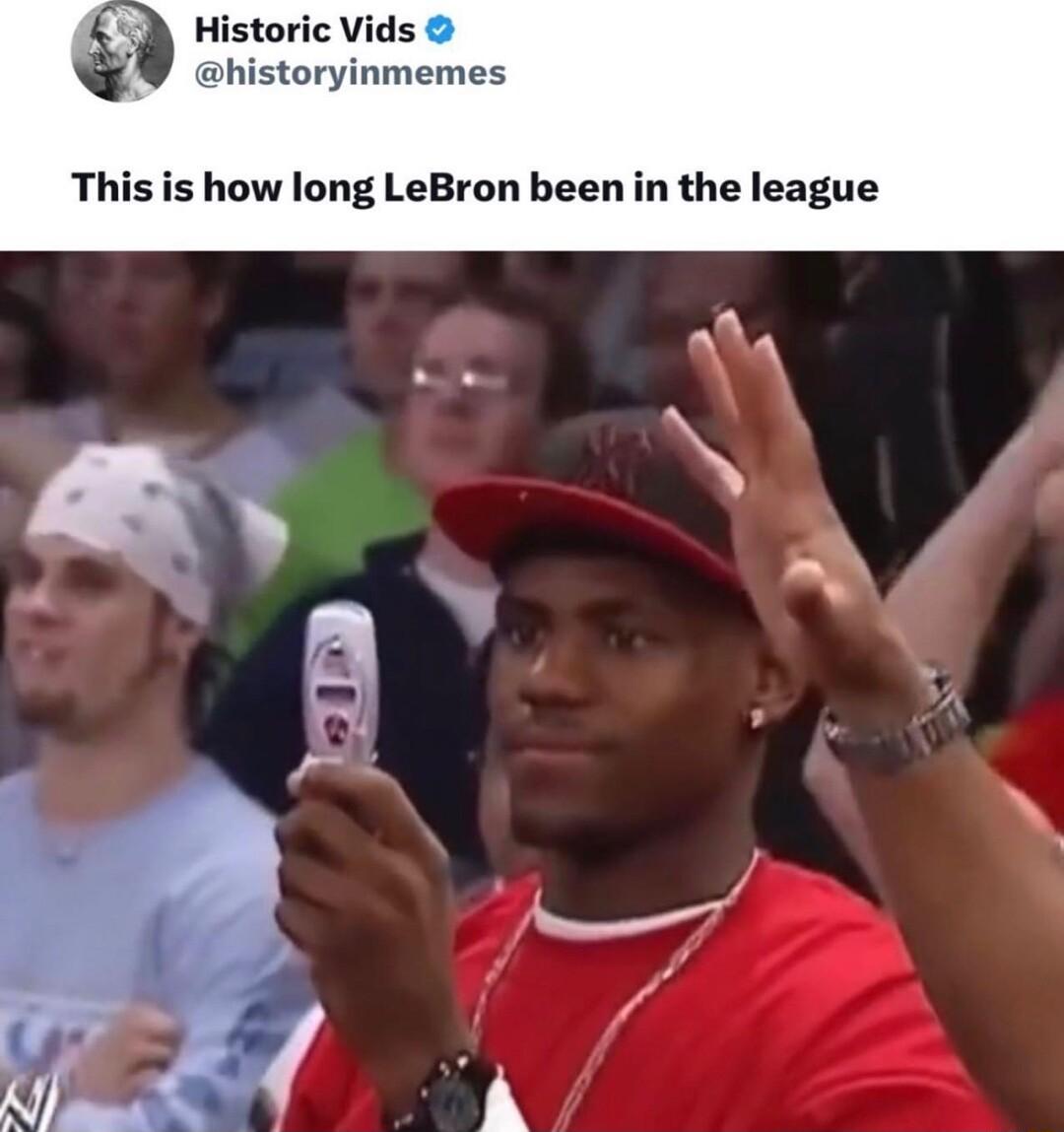 oric Vids historyinmemes This is how long LeBron been in the league