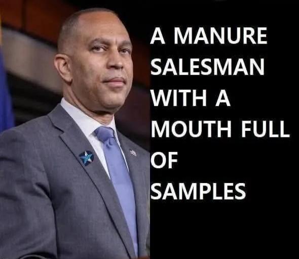 A MANURE SALESMAN WITH A MOUTH FULL OF SAMPLES