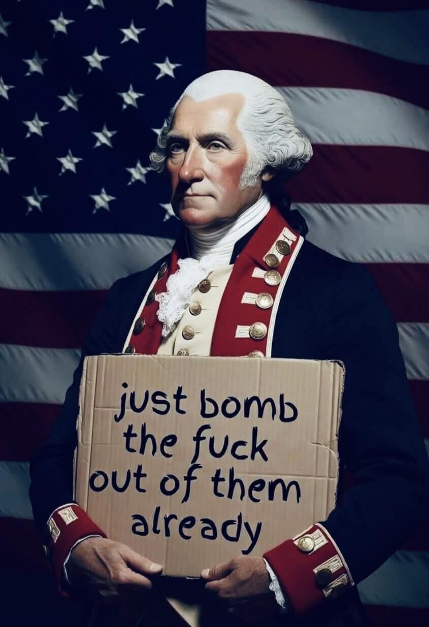 just bomb the fuck out of them already