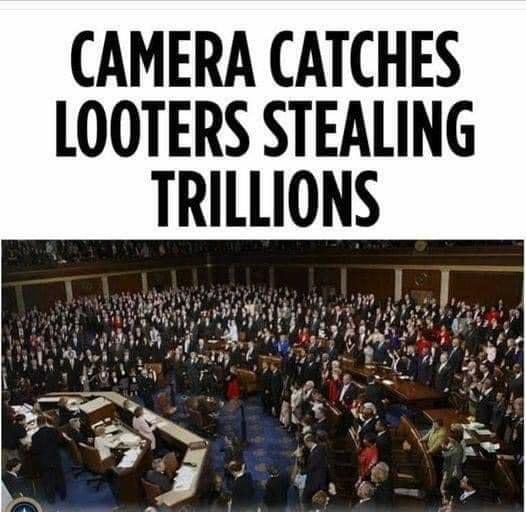 CAMERA CATCHES LOOTERS STEALING TRILLIONS