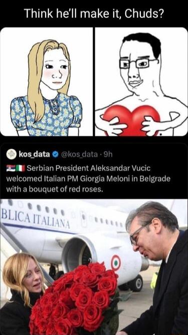 Think hell make it Chuds DIZCHGERPALIEEL LETRVITAT TR ENEDE S MR El TR i in Belgrade h a bouquet of red ro