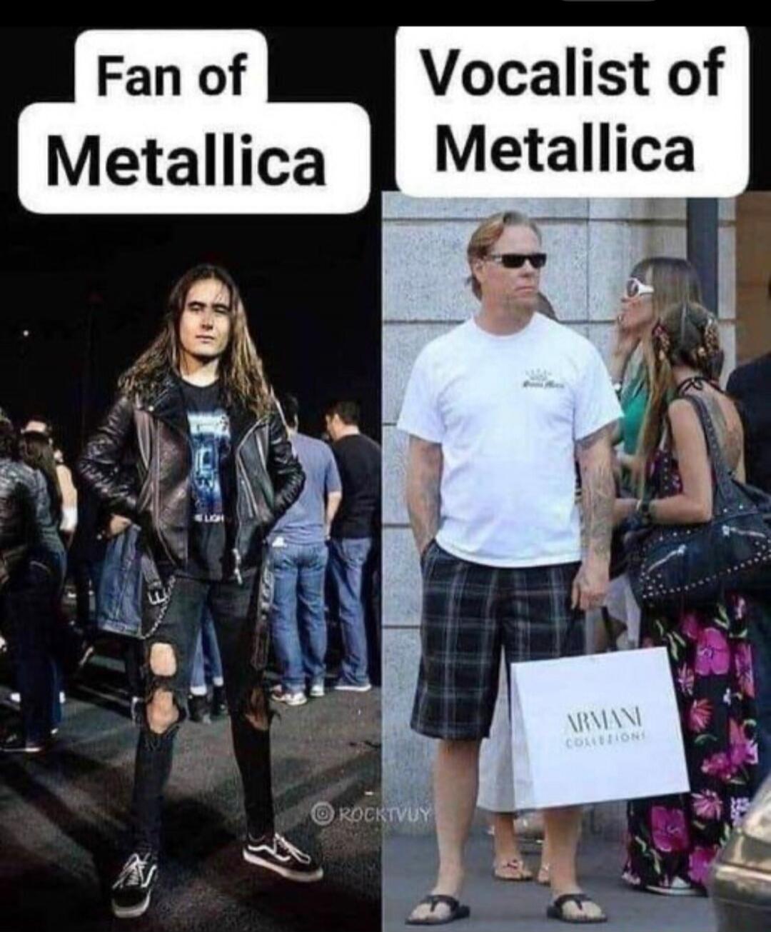 Fan of Metallica Vocalist of Metallica ARMANI COLLEZIONI