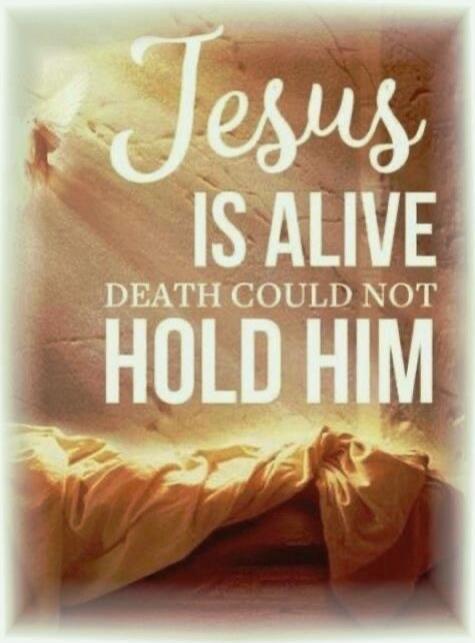 Jesus IS ALIVE
DEATH COULD NOT
HOLD HIM