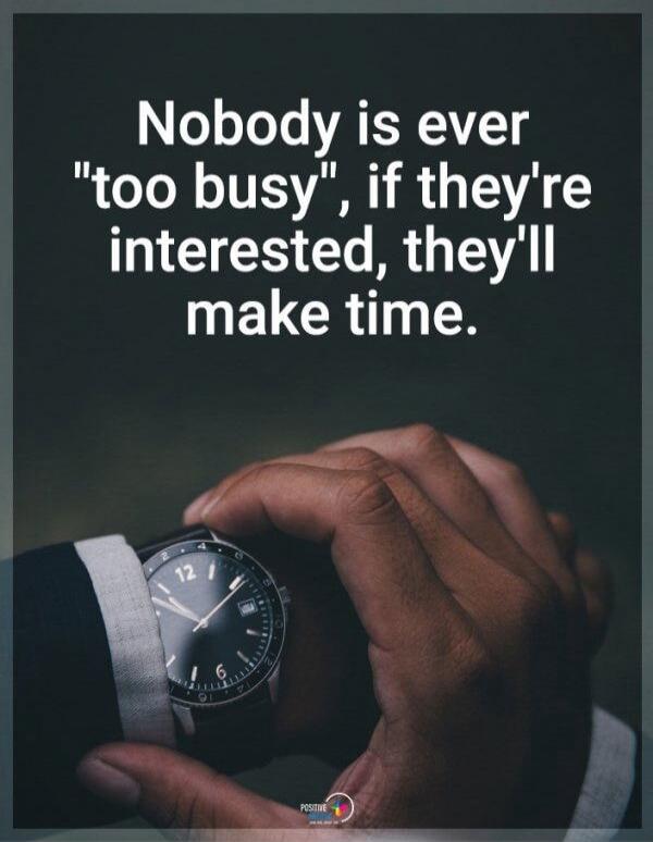 Nobody is ever 