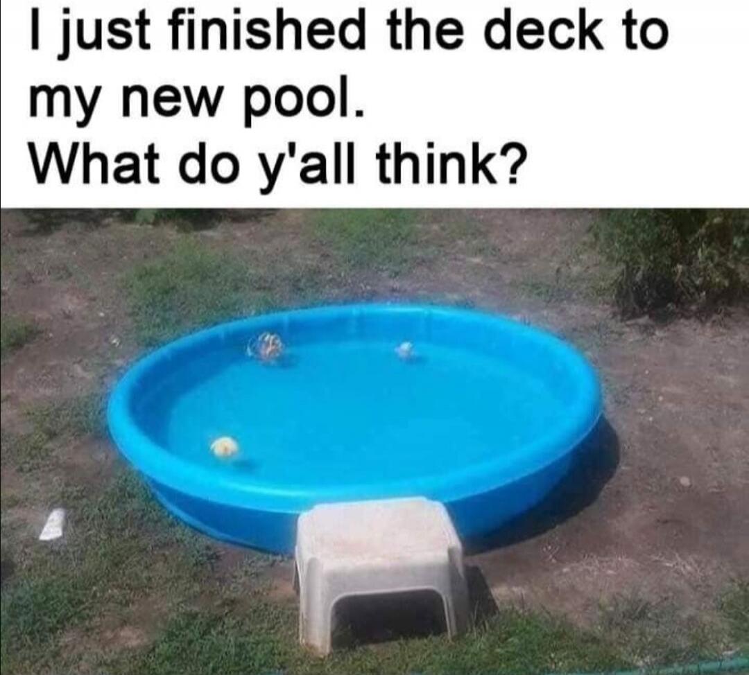 I just finished the deck to my new pool. What do y'all think?