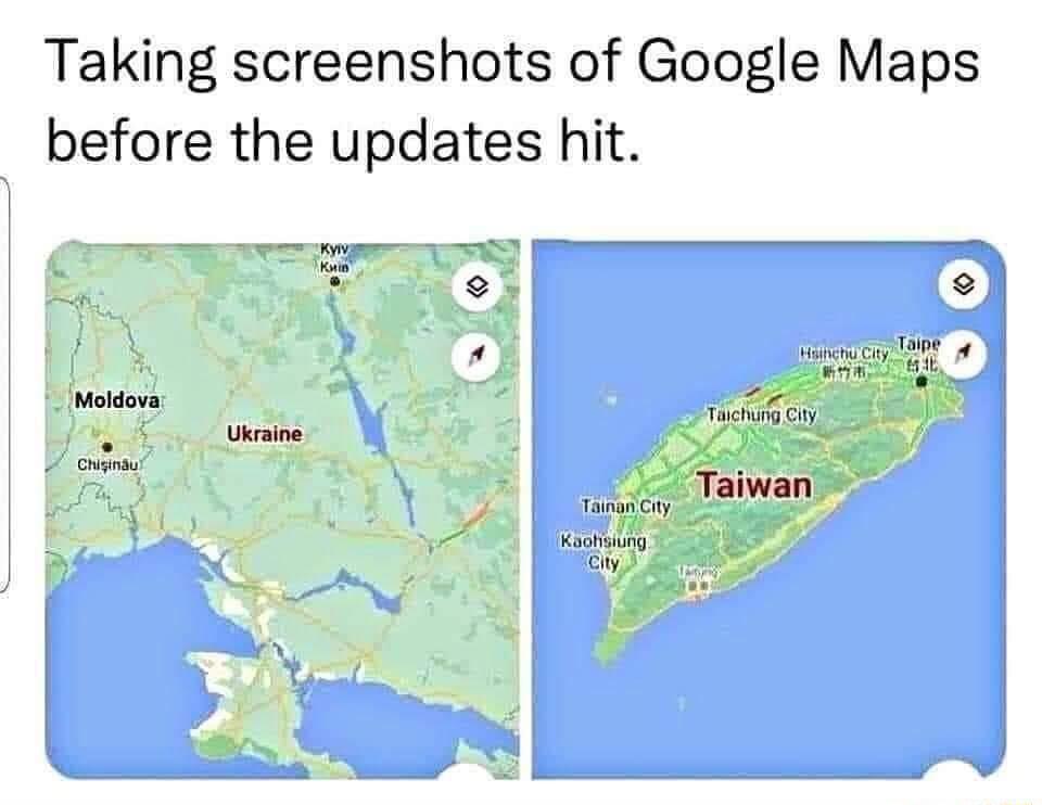 Taking screenshots of Google Maps before the updates hit