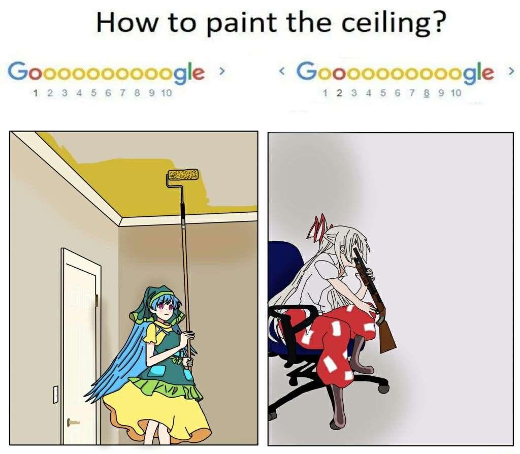 How to paint the ceiling Go gle Goo gle