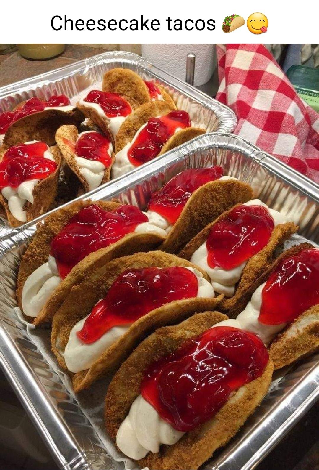 Cheesecake tacos