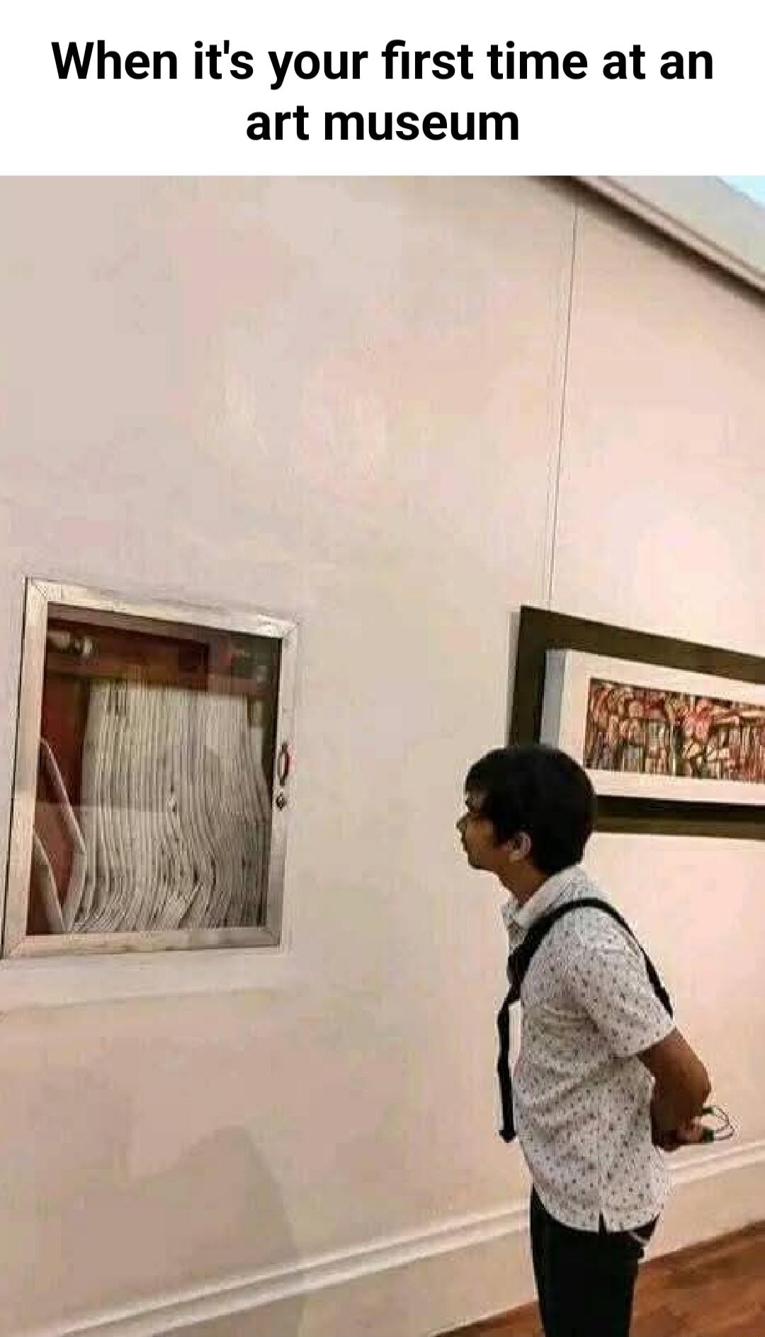 When its your first time at an art museum
