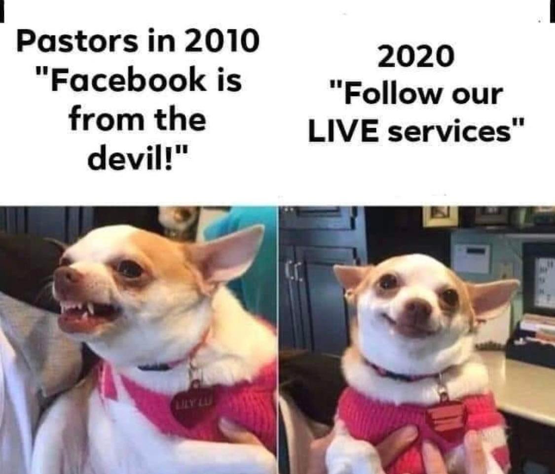 Pastors in 2010 2020 n Facebook is nEollow our from the LIVE services devil