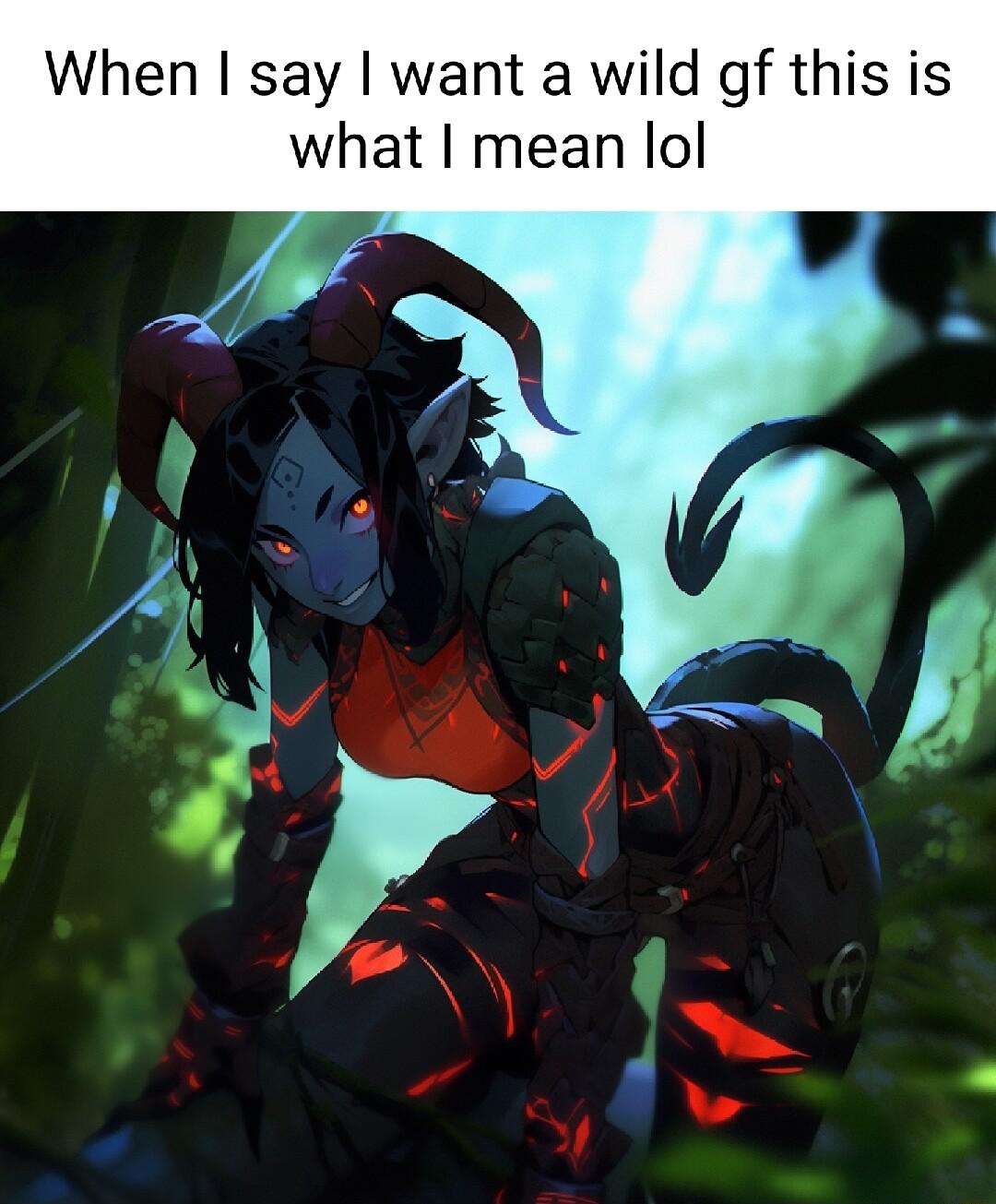 When say want a wild df this is what mean lol