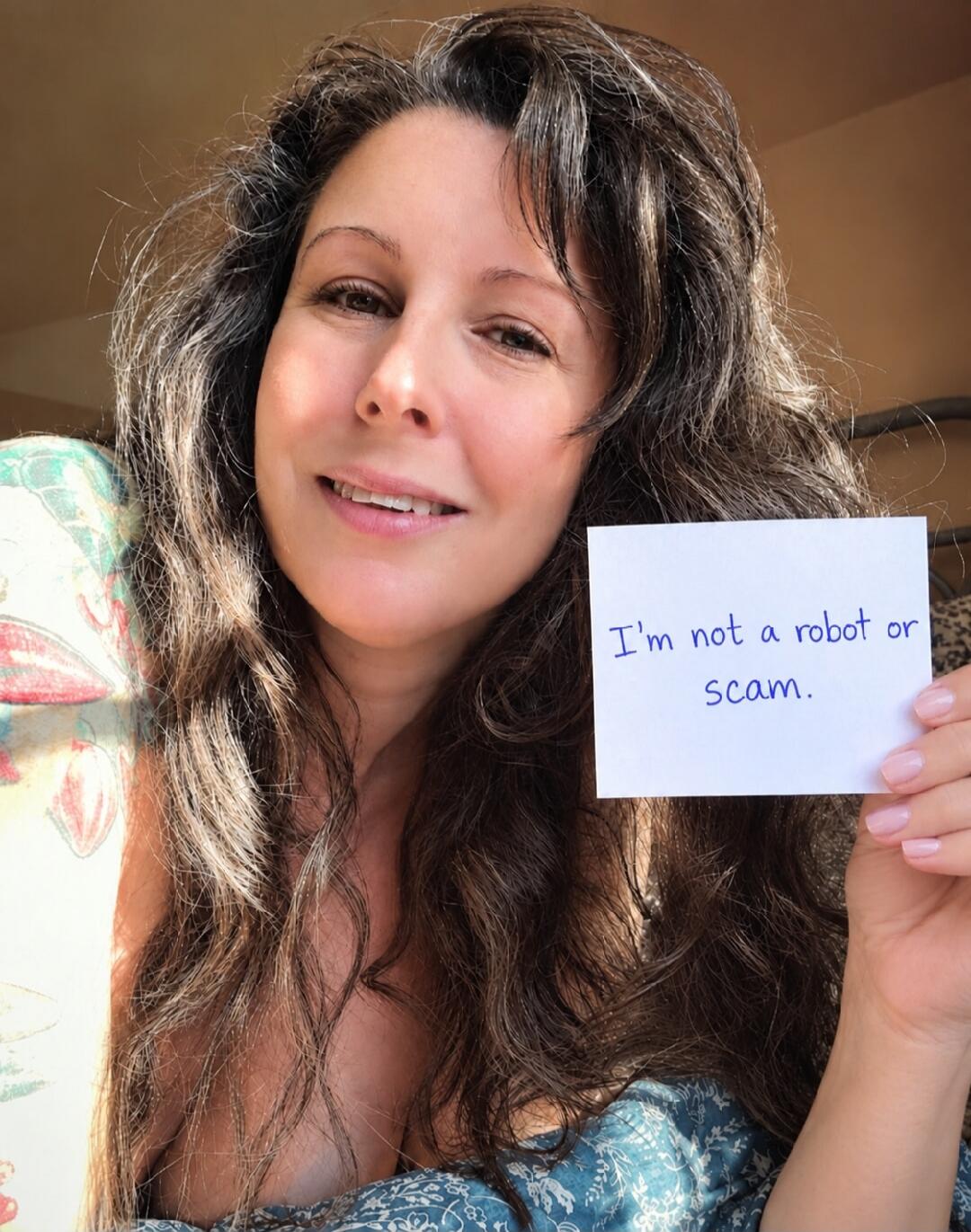 I'm not a robot or scam.