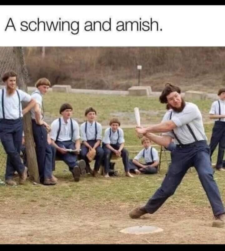 A schwing and amish.