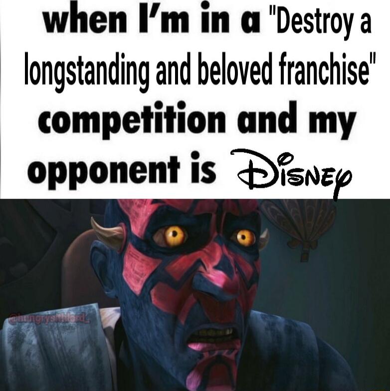In a Destroy a longstanding and beloved franchise competition and my opponent is Psnzp