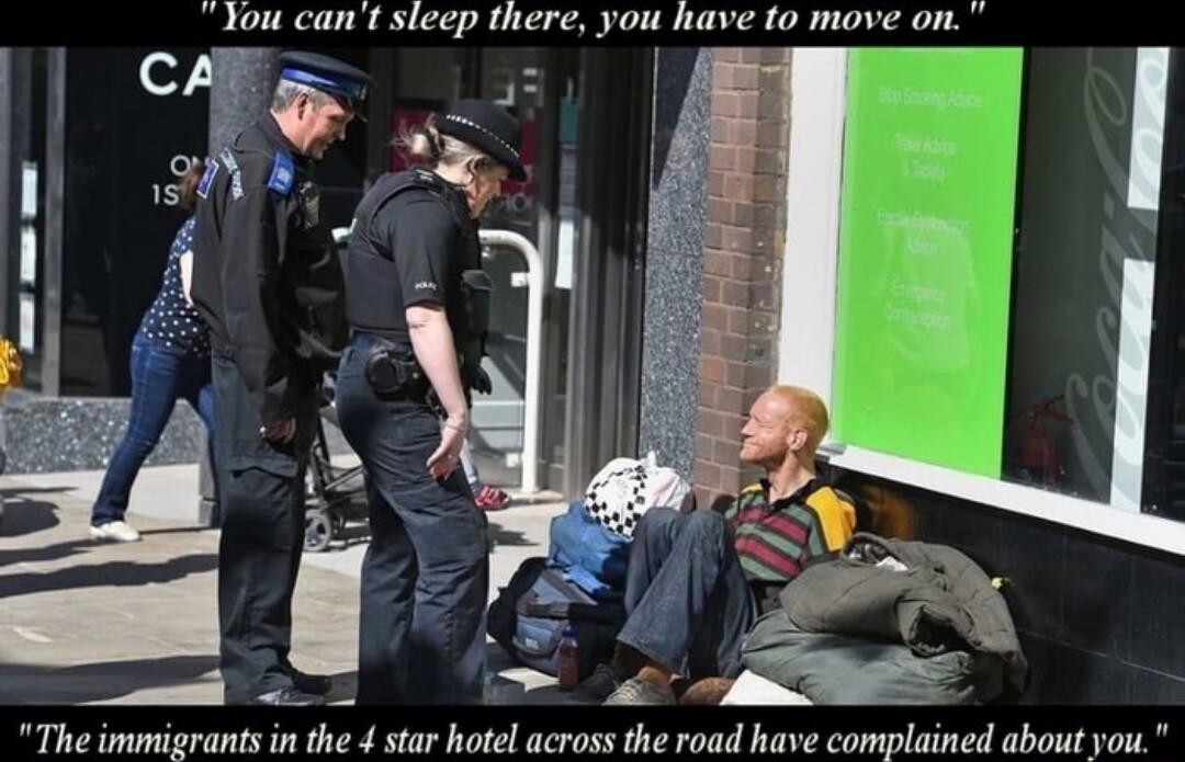 You cant sleep there you have to move on Theinusionanti i the tkir Botil acrais e roaid havi ciomplainad dbont you