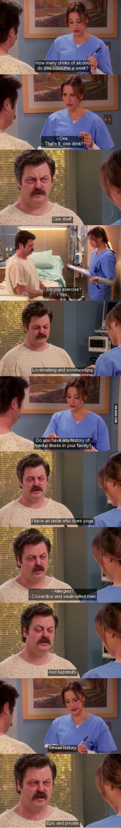 How many drinks of alcohol S5 do you consume a week NP e e Do you have any history of mental illhess in your family ral e S 2 have an uncle who does yoga Epic and private