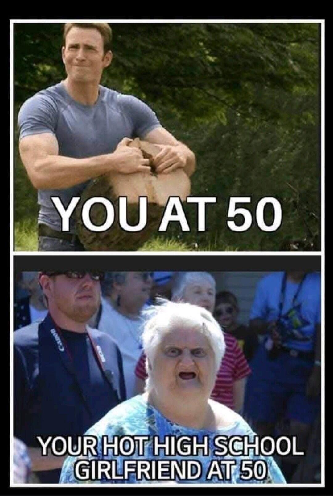 YOU AT 50 YOUR HOT HIGH SCHOOL GIRLFRIEND AT 50