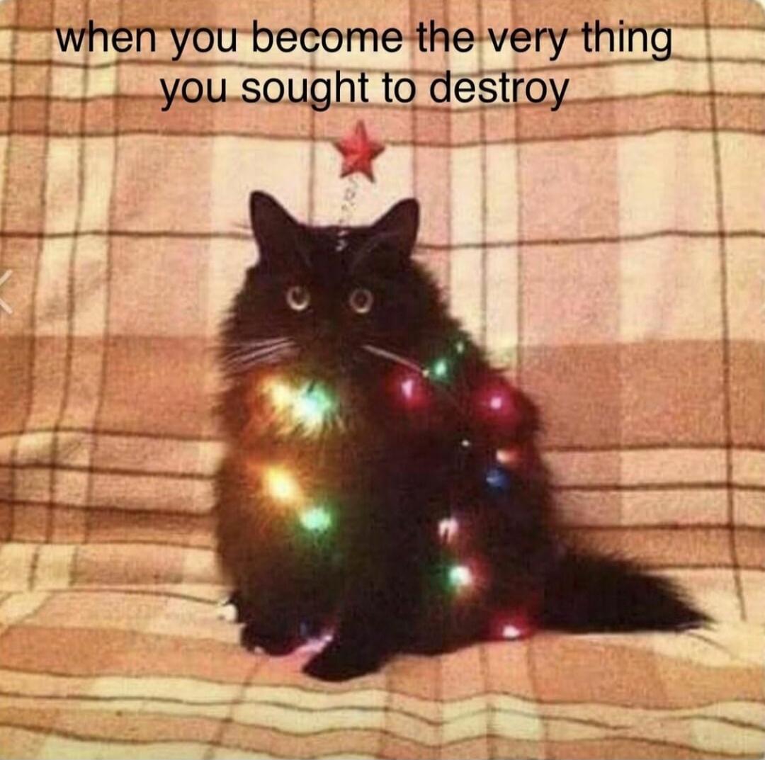 when you become the very thing you sought to destroy