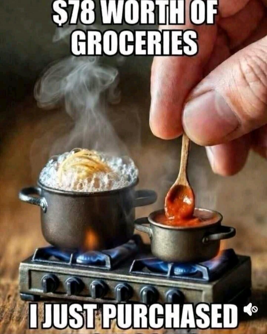 $78 WORTH OF GROCERIES I JUST PURCHASED