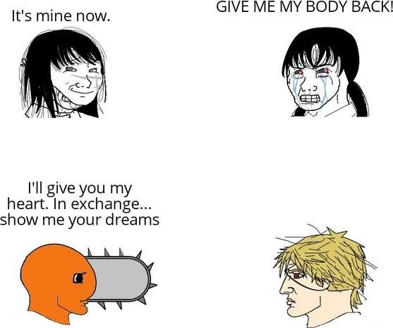 Its mine now Ill give you my heart In exchange show me your dreams GIVE ME MY BODY BACK