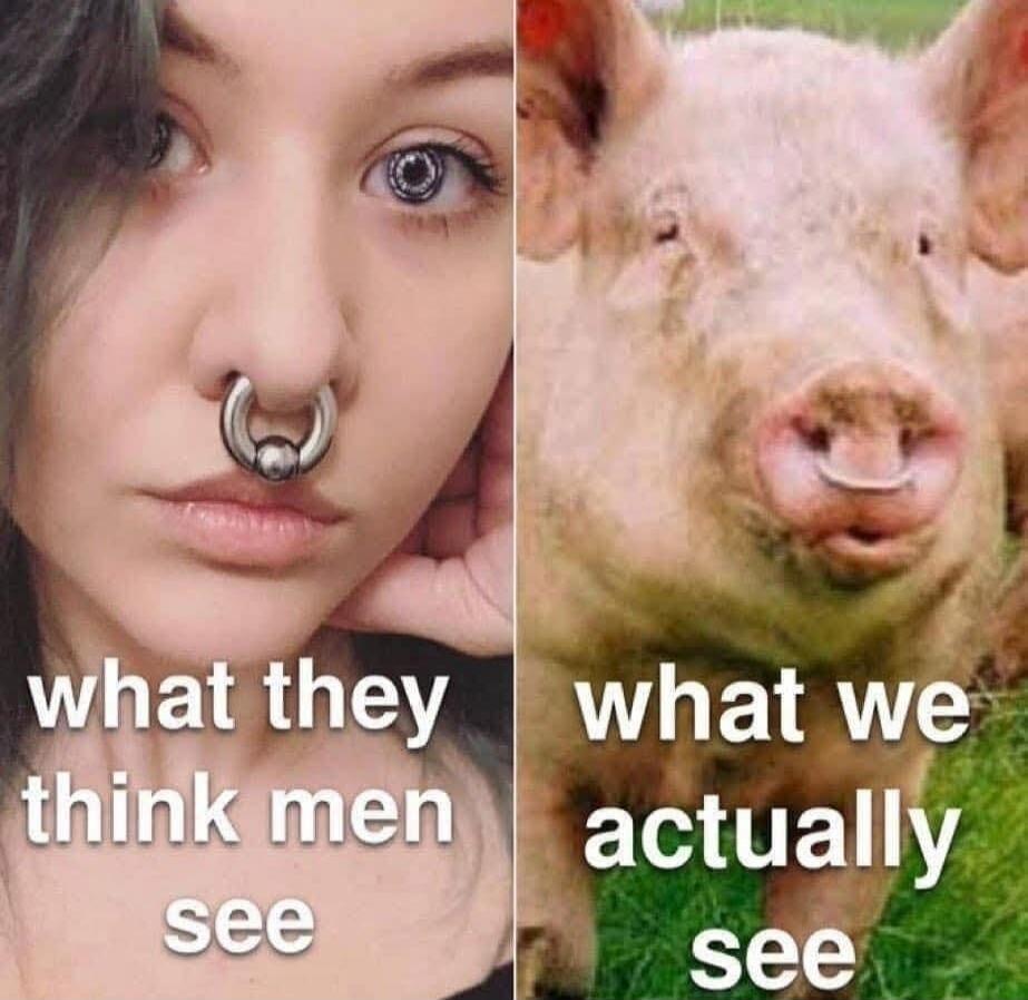 what they think men see
what we actually see