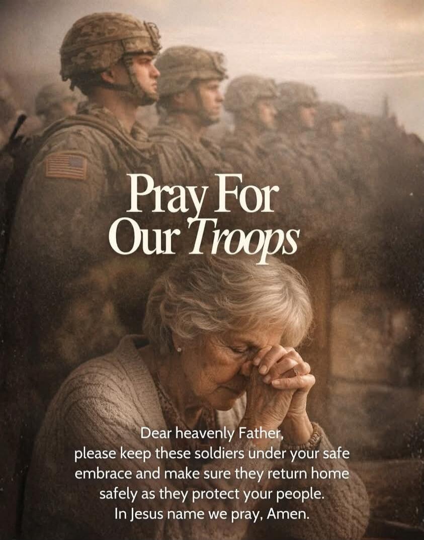 Pray For Our Troops Dear heavenly Father, please keep these soldiers under your safe embrace and make sure they return home safely as they protect your people. In Jesus name we pray, Amen.